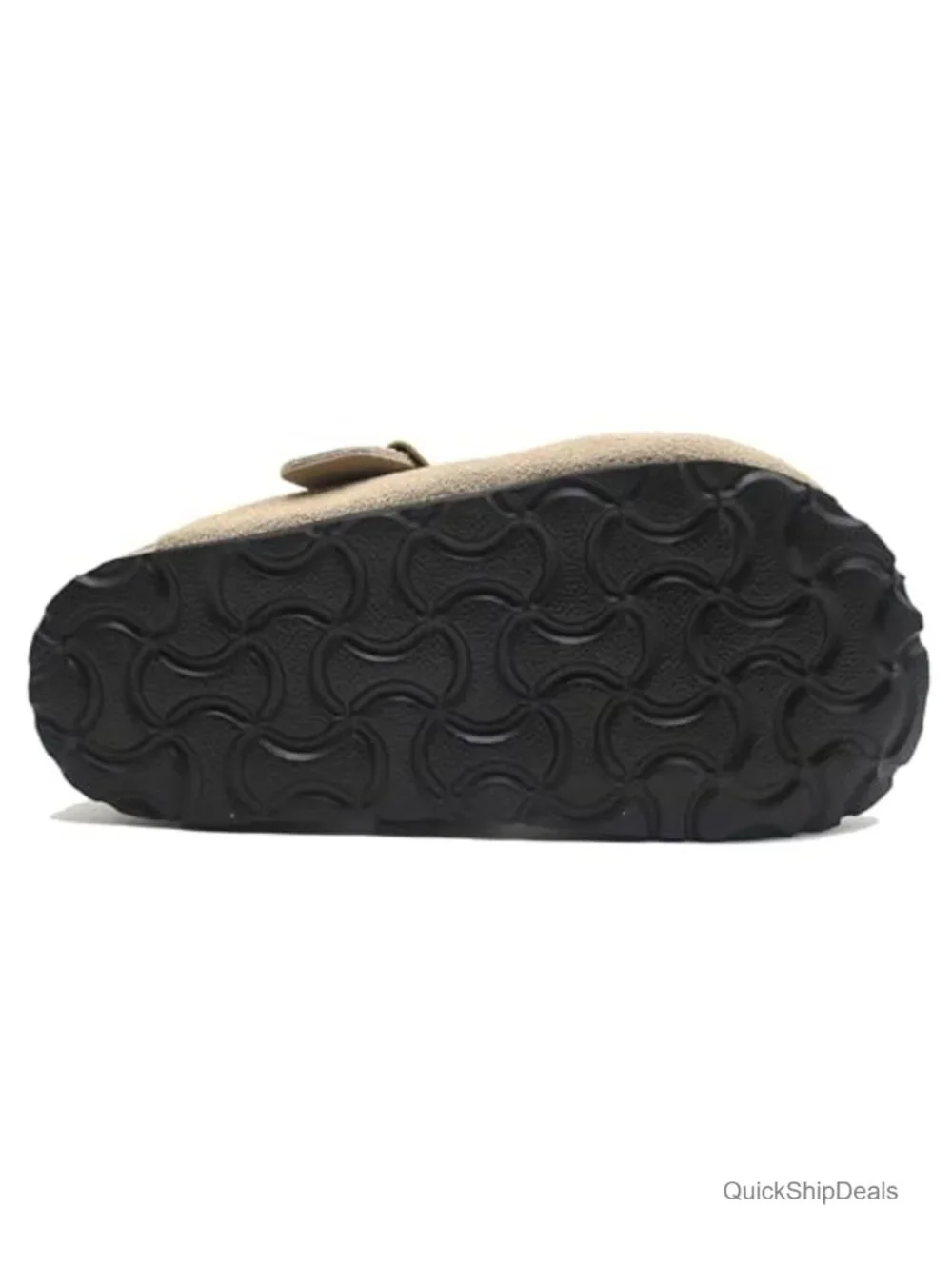 Kids Suede Clogs Toddler Boys Girls Adjustable Buckle Cork Insole Non-Slip EVA